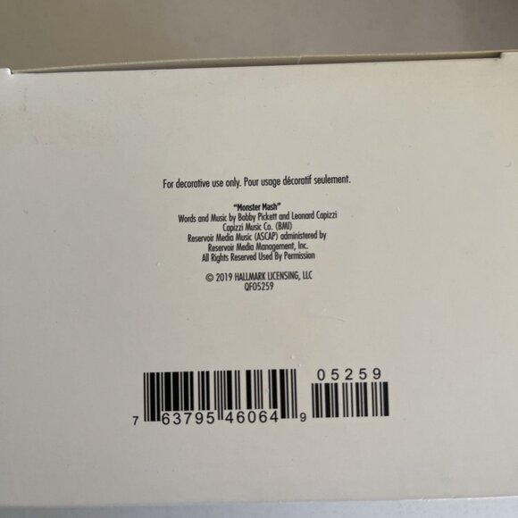 Hallmark Keepsake 2019 Frank On Guitar Monster Mash Halloween Ornament - Picture 5 of 5